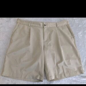 Adidas Shorts Men's 38 Tan Climalite Athletic Golf